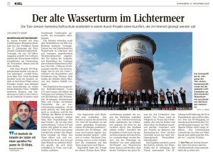 KN-Artikel: "Der alte Wasserturm im Lichtermeer"