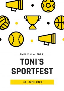 Einladung zu Tonis Sportfest 2022