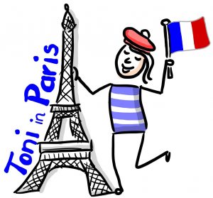 Toni in Paris - der Button führt zum Blog der Reisegruppe