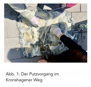 Der Putzvorgang im Kronshagener Weg